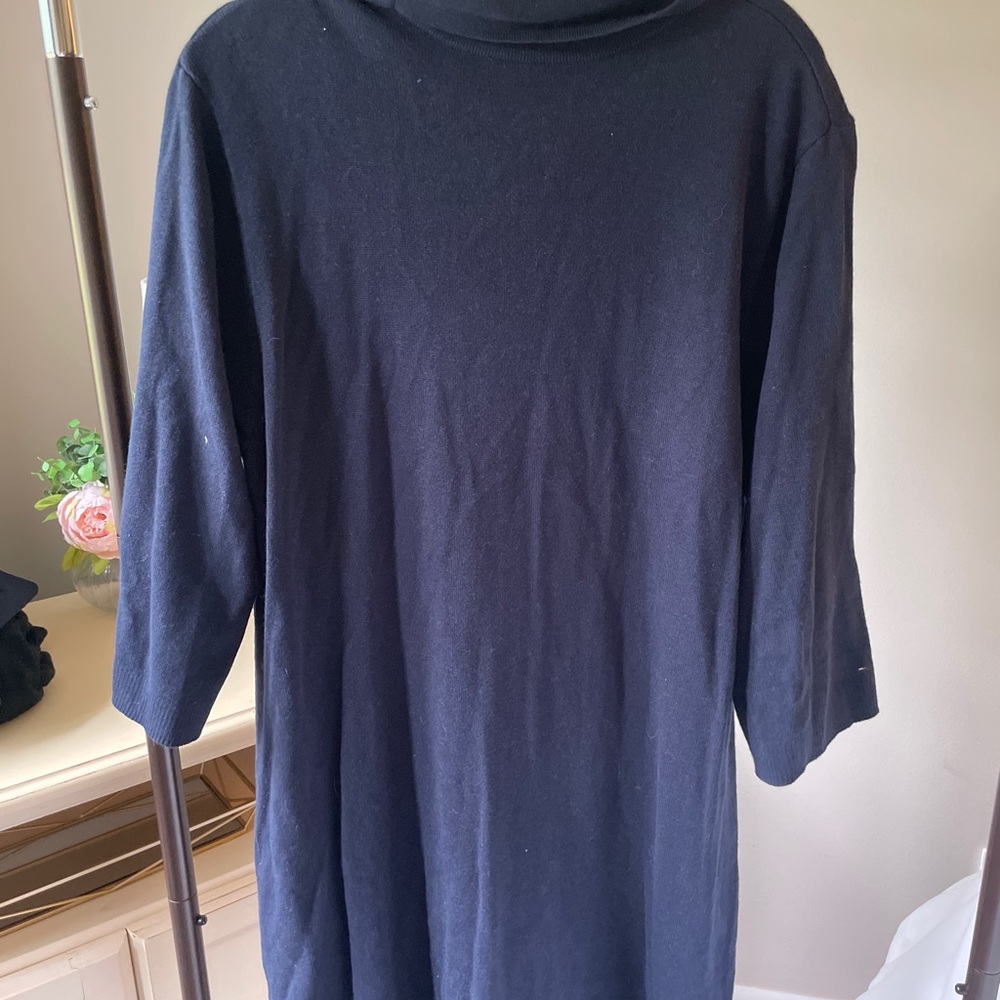 J. Jill Black Long Sleeve Dress